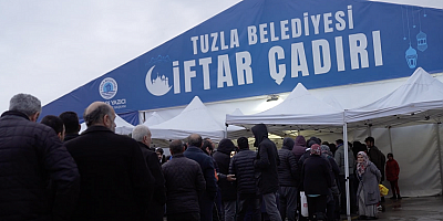 Tuzla’da binlerce kişi iftar çadırında buluşuyor